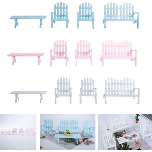 Simple 1:12 Scale Doll House Chair Miniature Furniture for Girls Boys Toy