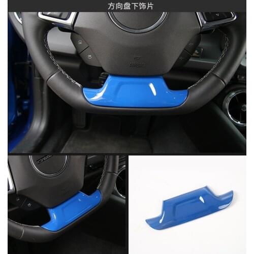 Blue Trendy Elegant Steering Wheel Frame For Chevrolet Camaro 2017 2018 AAA038D