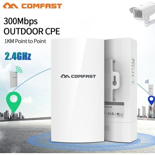 Long Range Access Points 2.4G Outdoor CPE Wireless WIFI Repeater WIFI Extender 802.11b/g/n 300Mbps AP Bridge Client Router
