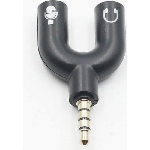 High Quality Jack 3.5mm Audio Cable Connector Headphone Plug 1 is Divided Into 2 Couples Share Headset Adapter