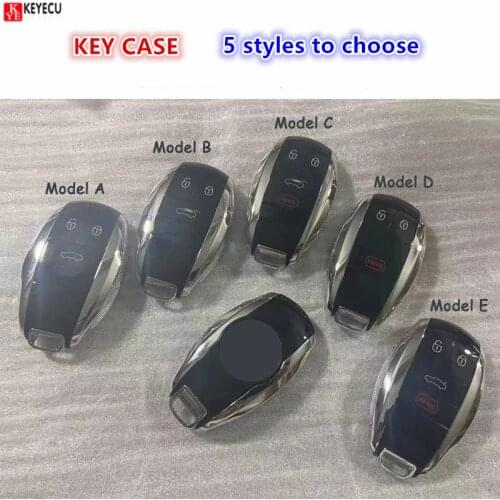 KEYECU Replacement Smart Prox Remote Control Car Key Shell Case Housing With 3 / 4 Buttons - FOB for Bentley