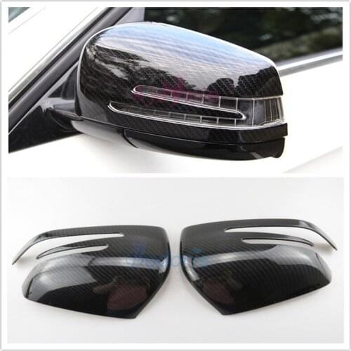 Rearview Mirror Cover Side Wing Cap Shell Case Garnish Moulding Trims For Mercedes Benz AMG GLA CLA GLK A B Class Accessories