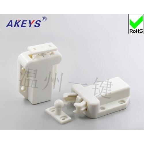 1pc Bounce from the lock bumper strong door suction fire cabinet invisible door plastic bounce press type white