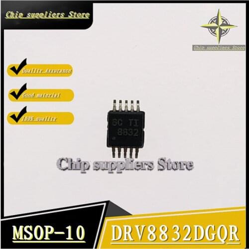 10PCS-50PCS) DRV8832DGQR MSOP-10 DRV8832 MSOP10 Code: 8832 Low voltage brush DC motor drive Brand new original