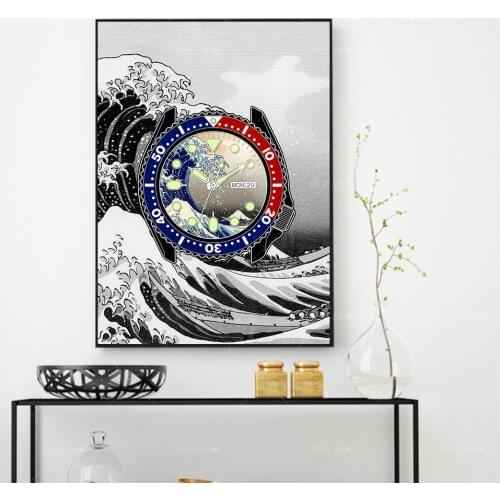 5d Diamond Embroidery Abstract Poster Sea Wave Watch Diamond Painting Cross Stitch Kits Diamond Mosaic Room Decoration Gift
