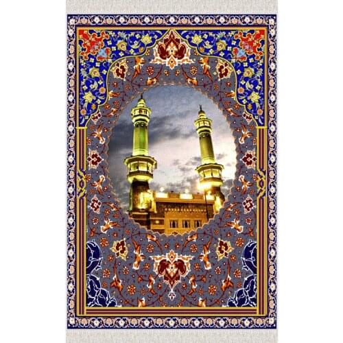 Minaret Velvet Prayer Navy Blue