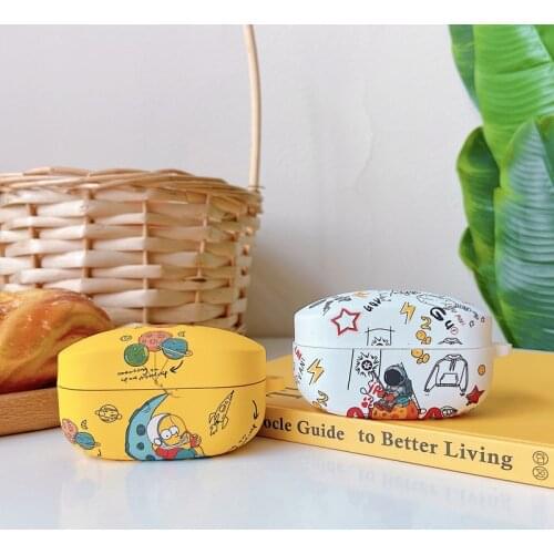 Cartoon Astronaut Headset case For Sony WF-1000XM4 Bluetooth Earphones case Silicone Protection Case for Sony WF-1000XM4