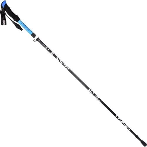 Long Type 7075 Aluminum Collapsible Trekking Alpenstocks with Antislip Strap