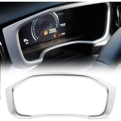 For Volvo XC60 2018 2019 Car Dashboard Display Frame Cover Trim ABS Interior Styling Moulding