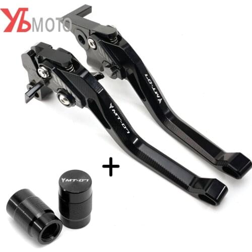 For Yamaha MT07 MT-07 MT 07 2015-2020 Motorcycle Accessories New 5D Brake Clutch Levers Tire Value Cover Cap