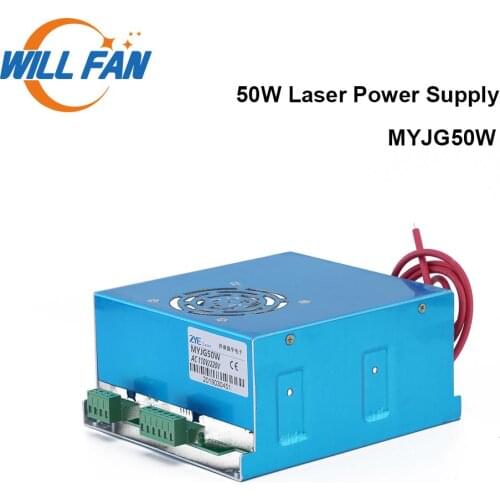 Will Fan MYJG50W 50W Co2 Laser Power Supply For 3020 5030 Laser Cutter Engraving Machine 50W Laser Power Box