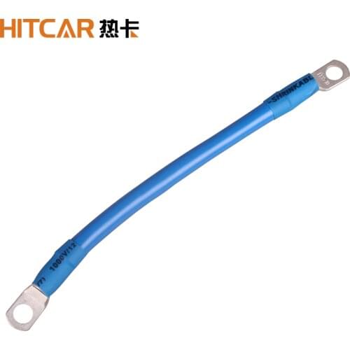 2WG Lug Ring Negative Positive Power Parallel Series Connection Terminal Copper Wire Battery Inverter Cables for Solar RV Car