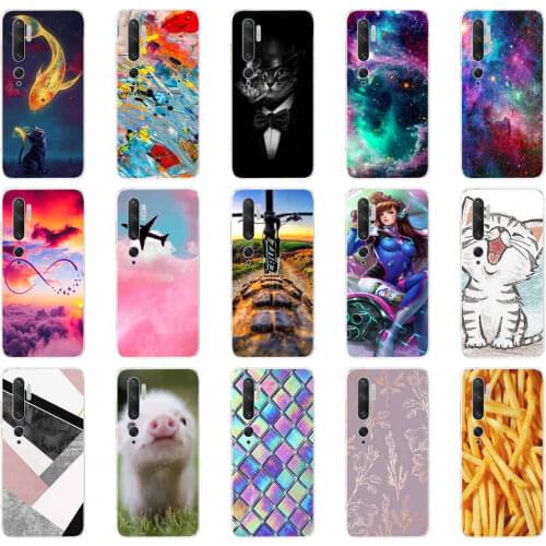 Soft Case For xiaomi Mi Note 10 Case Cover For xiaomi Mi Note 10 Pro TPU Silicon Shell For xiaomi Mi CC9 Pro coque Cat