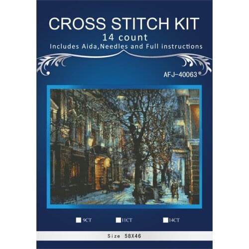 New Embroidery Counted Cross Stitch Kits Needlework Crafts 14 ct DMC DIY Arts Handmade Decor - Watchful Hunters 2