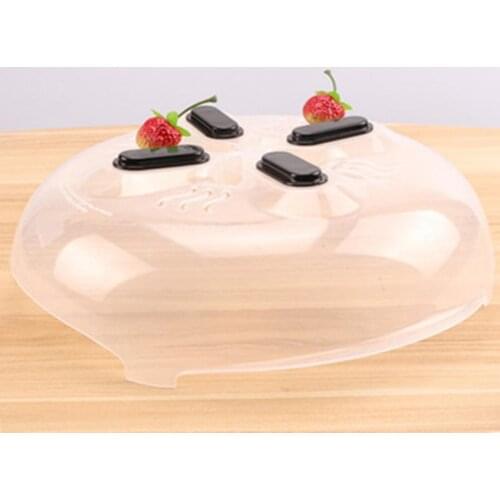 BPA-free Durable Transparent Magnetic Splatter Cover PP Plate Guard Lid Protective for Daily Life