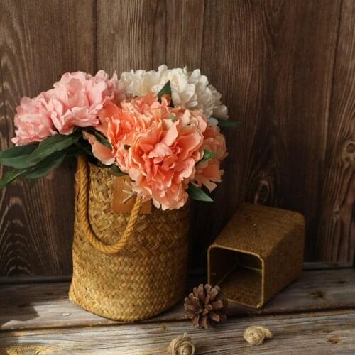 New High Quality Silk Hydrangea Fake Bouquet Wedding Bride Holding Bouquet Home Decoration Artificial Flowers