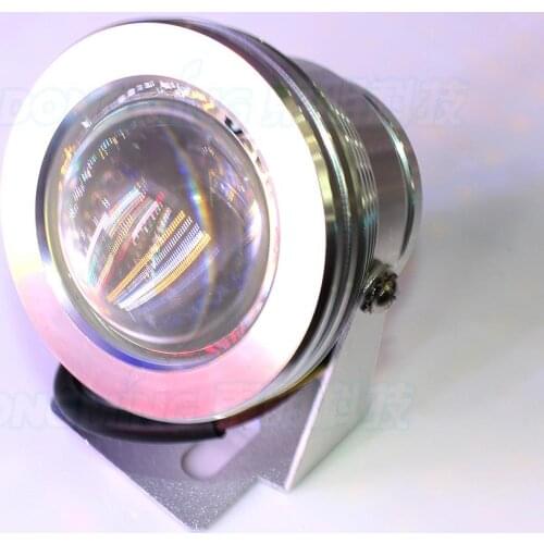 Underwater led lights waterproof silver shell convex lens AC85-265V led pool lights underwater high quality 12v warm/cool white