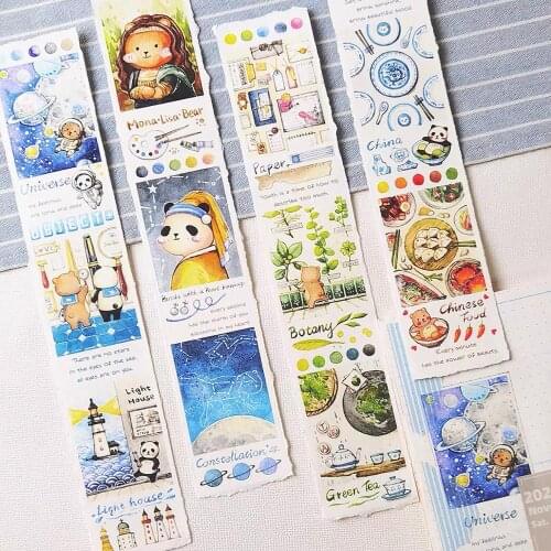 Lovely Season Collection Panda Washi Masking Tapes for Card Making DIY Scrapbooking Decorative Stickers