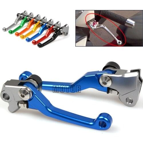 CNC Motocross DirtBike Dirt Pit Bike Foldable Handle Lever Pivot Brake Clutch Levers For Beta 400 / 430 / 450 / 480 / 490 RR 4T