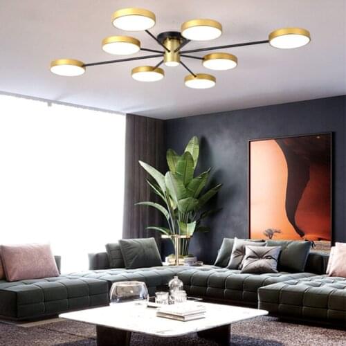 New Nordic LED lamp modern home bedroom LED ceiling lamp living room lighting restaurant restaurant villa chandelier