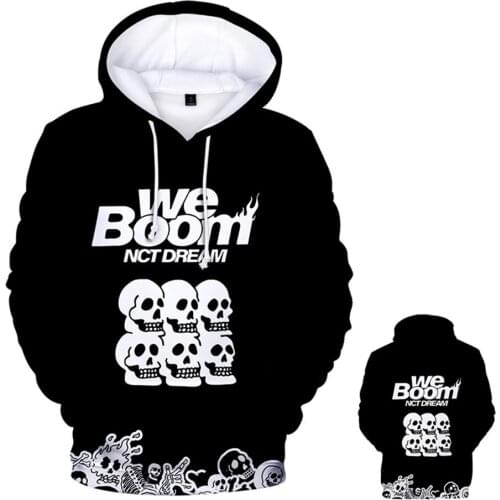 Kpop NCT Dream We Boom Hoodie Women Men Hip Hop Streetwear Hoodies Sweatshirts Long Sleeve Pullover Jacket Coat Couple Clothes