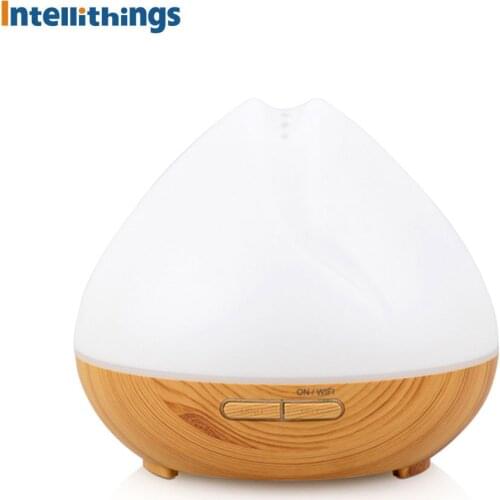 WIFI Smart Essential Oil Aroma Diffuser Cool Mist Humidifier RGB LED Desk Lamp Alexa Google Home Voice APP Control