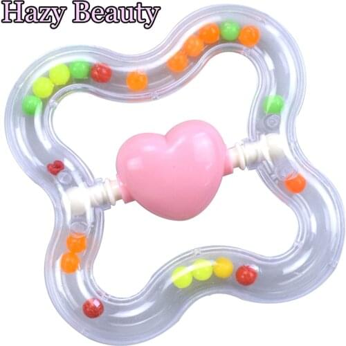 Funny Colorful Beads Rattle Baby Rattle Bed Bell Ring Molar Plastic Ring Baby Educational Toys Newborn Toys 0-12 Months