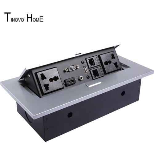 Pop-up socket/desktop socket/multimedia socket zinc alloy right angle side