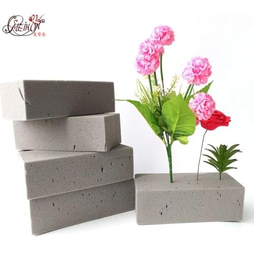 1 Pcs Artificial Flower Floral Foam Can't Absorb Flower Mud Handle Bridal Floral Foam Wedding Flower Holder