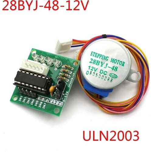 28BYJ-48 12V 4 Phase DC Gear Stepper Motor + ULN2003 Driver Board for Uno DIY Kit