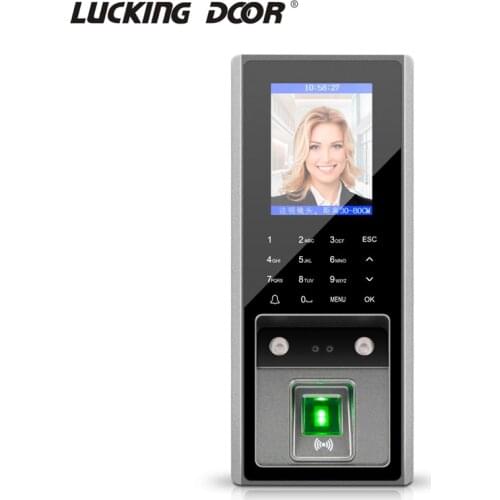 300 Face Recognition 3000 Fingerprint Capacity 3000 card 125Khz RFID Card Access Control Time attendance Door Lock System