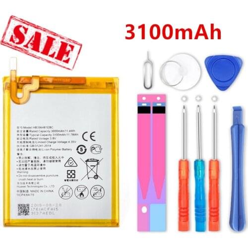 3100mAh HB396481EBC Battery For Huawei GR5 2016 KII-L21 L22 L23 L03 L05 Ascend G7 Plus / G8 / G8X / Honor 5A / 5X Mobile Phone