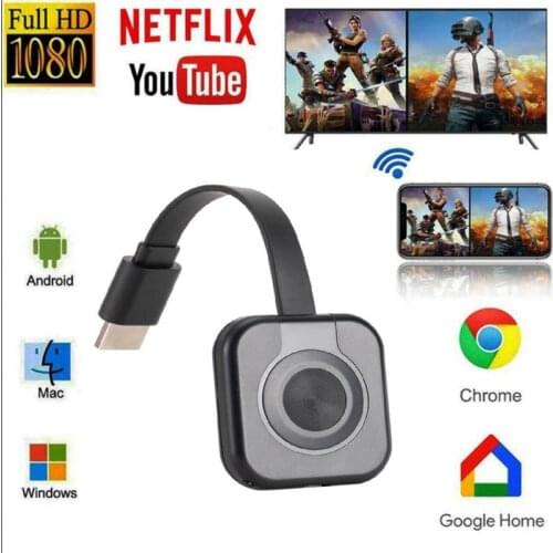 1080P Wireless WiFi Display Dongle TV Stick Video Adapter Miracast Screen Mirroring Share For IPhone IOS Android Phone To TV