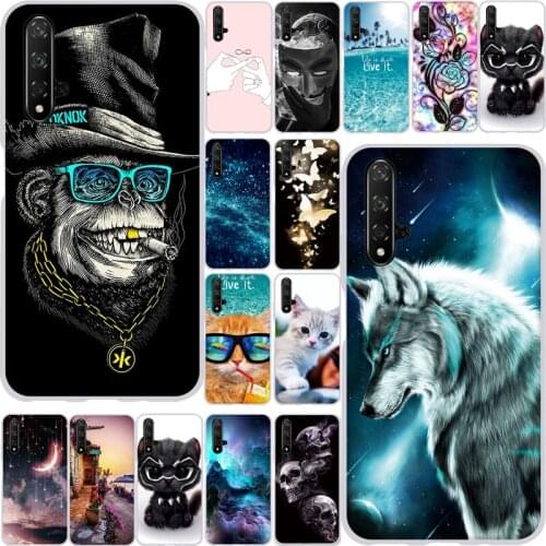 Cases For Huawei Honor 20/Nova 5T/Honor20 Case Cover Soft TPU Coque For Huawei Honor 20 Pro Cover Silicon Print Phone Protect