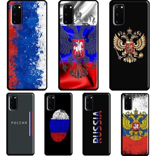 Russia Russian Flag Case For Samsung Galaxy S21 Ultra S8 S9 S10 Plus Note 9 10 Note 20 Ultra S20 FE Back Cover