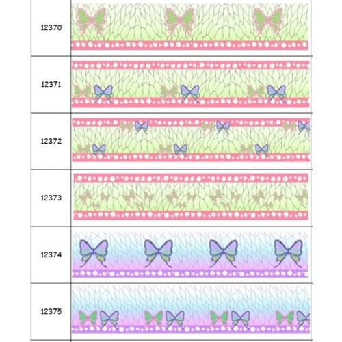 DHK 50yards Japan Cartoon Printed Grosgrain Ribbon Accessory Hairbow Headwear Decoration DIY Wholesale OEM S1353