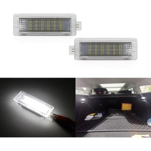 For Ford Mustang Escape Fusion Focus C-Max Transit Connect 2x White SMD Led Interior Boot Trunk Luggage Compartment Light