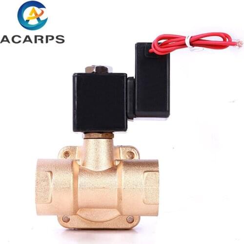1" Energy Saving Pilot Operated High Pressure Normally Closed Brass Solenoid Valve 24 Hours Energize Not Fever 220V