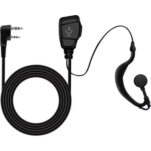 Monitor-talkie headset K head universal construction site for headset thick wire suitable for Moto Baofeng Wanhua ear-hook type