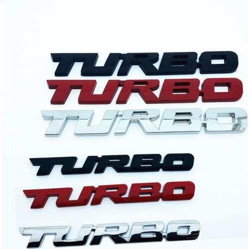 3D Metal Turbo Car Sticker Emblem Badge For Universal Cars Motorcycle Car Styling Decorative Accessories