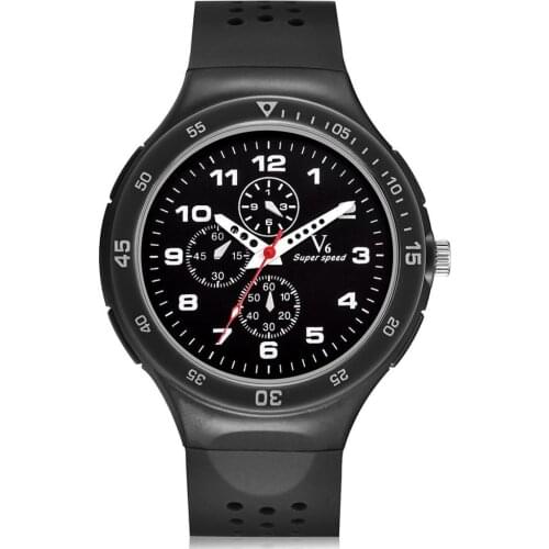 Quartz Watch Men Sports Relogio Masculinot V6 Mens Watch Minimalist Digital Waterproof Watch Silica Band Watch relojes Saati