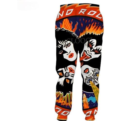 CLOOCL Newest Hip Hop Rock Metal Kiss Band 3D Print Pants Unisex Fashion Casual All-match Sweatpants Trousers