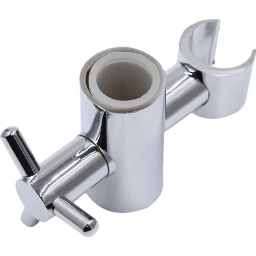 Zinc Alloy Replacement Hand Held Shower Bracket For Slider Height & Angle Adjustable Sprayer Holder On Slide Bar New