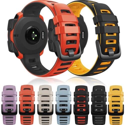 Silicone Watch Band Strap for Garmin Instinct/Instinct Tactical/Solar/Esports Smart Watch 22mm Replacement Band Wristband Correa
