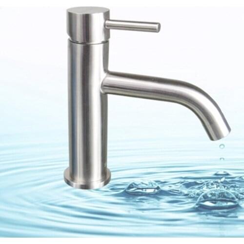 YUMORE Bathroom Sink Faucet Slotted Bathroom Basin Sink Hot Cold Taps Mixer Basin Brass Sink Mixer Taps Hot and Cold Basin Fauce