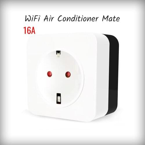 Tuya Mobile Control 16A Home Automation Electrical Smart Remote Control WiFi Power Socket Plug For Air Conditioner