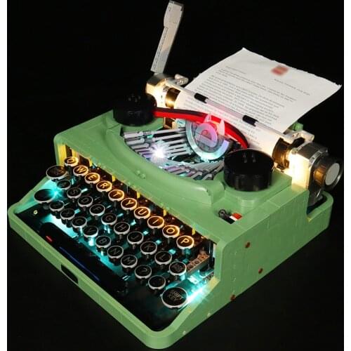 Vonado LED Lighting Set for 21327 Ideas Typewriter Collectible Model Toy Light Kit, Not Included the Building Block