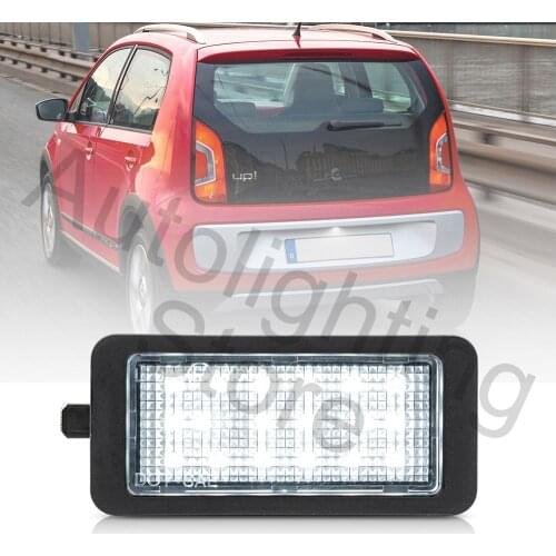 1Pc Canbus No Error LED License Number Plate Light For VW up! E-up Skoda Citigo E-Citigo Seat Mii E-Mii 14-21 OEM#1S0943021