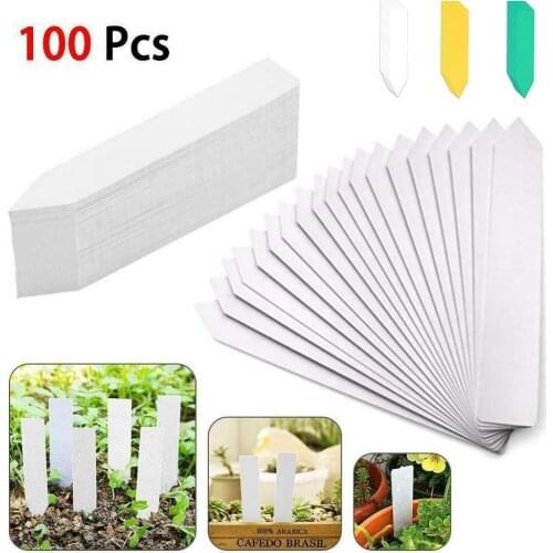 100Pcs Plant Tags Garden Plant Labels Nursery Markers Flower Pots Seedling Labels Tray Mark Tools Garden Accessories