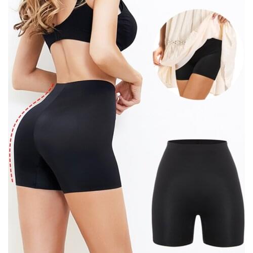 Anti Chafing Safety Pants Invisible Under Skirt Shorts Ladies Seamless Smooth Underwear Ultra Thin Comfortable Control Panties